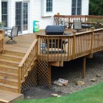 wood decks a custom wood deck created by hoehnen landscaping near cleveland, ... JHKLEDW