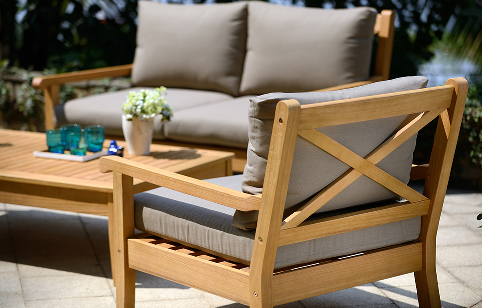 wood outdoor furniture cozy teak wood furniture EAZLPQM