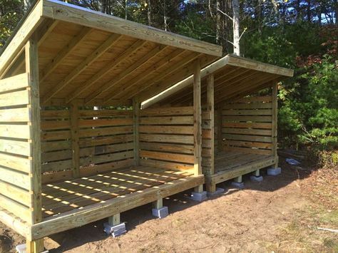 Wood shed for Storage of
Garden Equipment