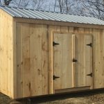 wood storage sheds ... 10x14 new yorker option a - exterior ... NKCVTBN