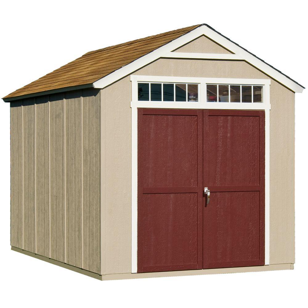 wood storage sheds handy home products majestic 8 ft. x 12 ft. wood storage shed BPRAMWI