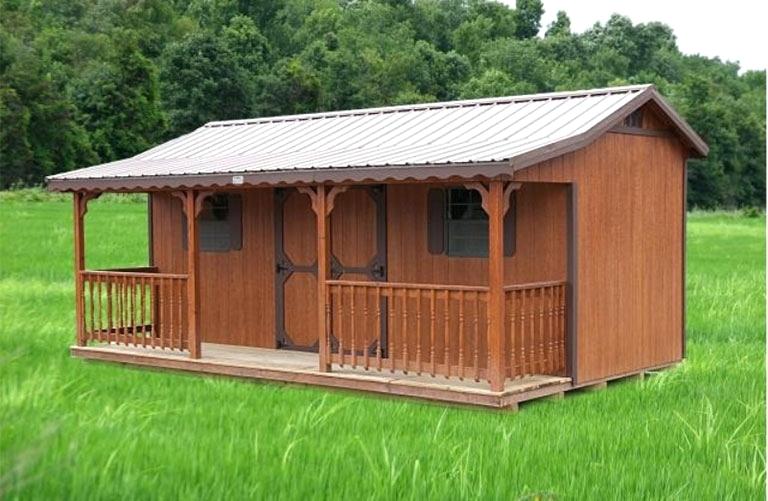 Wood storage sheds used for  storing woods used as fuel