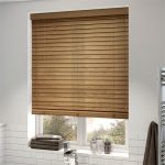 wooden blinds english oak wooden blind - 50mm slat XGOHBKL