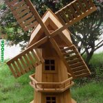 wooden garden windmill 900mm - garden windmills australia FBUPLXA