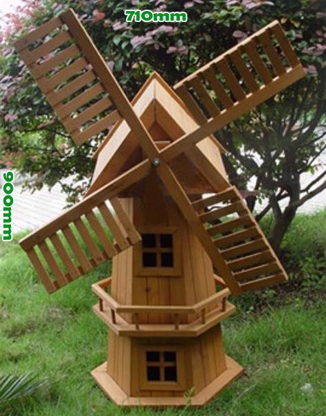 wooden garden windmill 900mm - garden windmills australia FBUPLXA