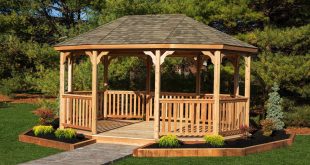 wooden gazebo wood gazebo handrail FAUURQY