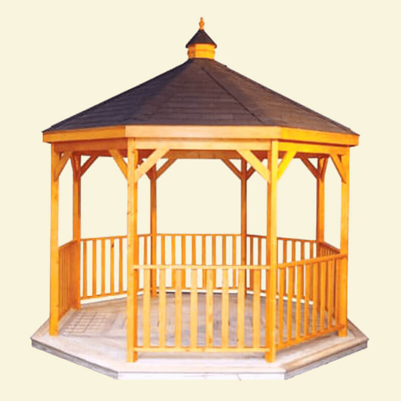 wooden gazebos 12 foot wood gazebo-in-a-box KAMQZXL