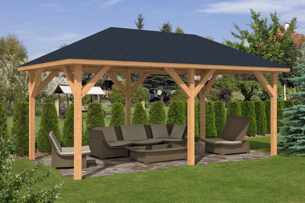 wooden gazebos corfu larch gazebo ... YIBDWHK