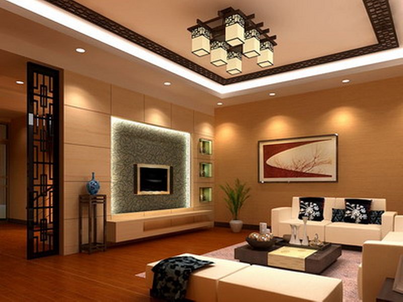 wooden living room interior design BRTJPXS