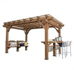 wooden pergola backyard discovery oasis wood cedar pergola FVTAWIS