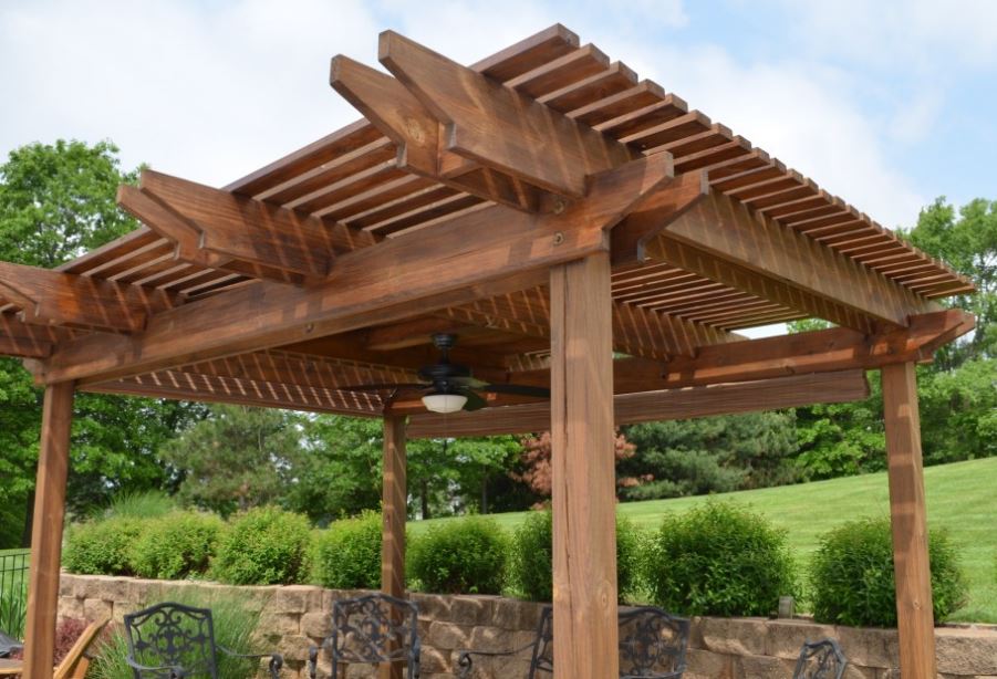 wooden pergola JNOQMYO