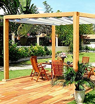 wooden pergola liveoutside roman pergola - classic rectangular wooden garden pergola with  retractable DIPYOMQ