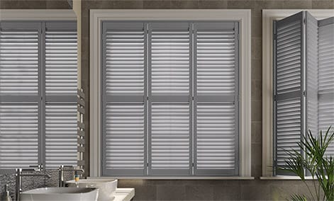 wooden shutter blinds san jose premium french grey thumbnail image XDEUCRG