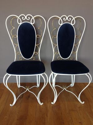 wrought iron chairs vintage wrought iron chair, 1950s, set of 2 1 JGGZNZI