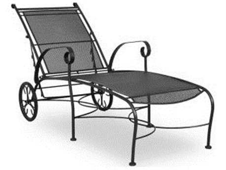 wrought iron furniture meadowcraft alexandria wrought iron chaise lounge CBWAMFK