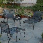 wrought iron patio set briarwood collection QZNPQLV