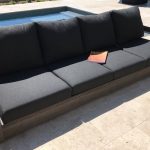 yandell teak outdoor sofa with cushions | allmodern NSPSKOO