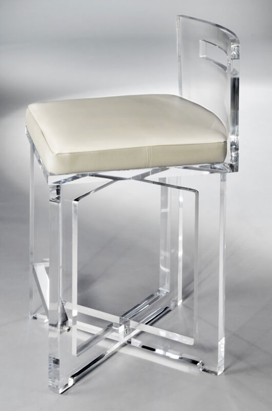 Candy Clear Acrylic Stationary Bar Stool by Muniz u2022 Free shipping!