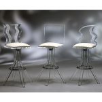 Glacier: Clear & Modern Acrylic Swivel Bar/Counter Stool - Free