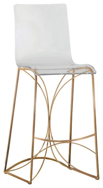 Gabby Angela Acrylic Bar Stool - Contemporary - Bar Stools And