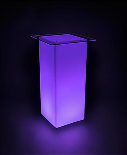 LED Lighted Cocktail Table | Acrylic Tabletop