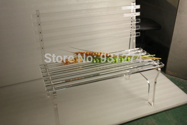 Modern Luxury Acrylic Park Patio Bench, Lucite Folding Garden Chair