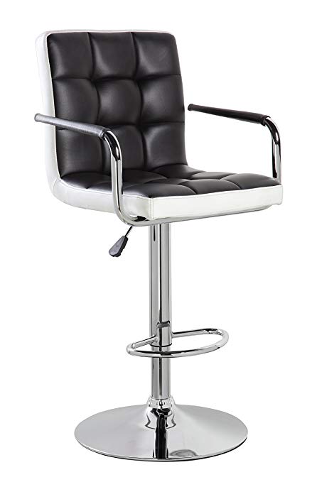 Amazon.com: eurosports PU Leather Modern Swivel Adjustable Height