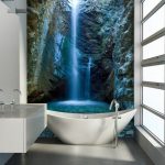 50 Small bathroom decoration ideas u2013 photo wallpaper as wall decor