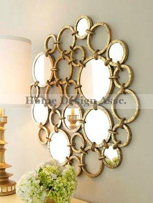 Amazon.com: Extra Large MIRRORED RINGS Circles Modern Gold Wall Art