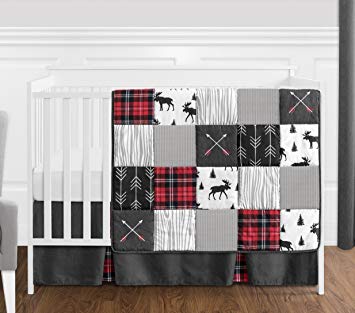 Amazon.com : Grey, Black and Red Woodland Plaid and Arrow Rustic