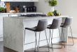 Slope Leather Bar + Counter Stools | west elm