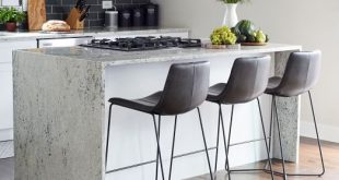 Slope Leather Bar + Counter Stools | west elm