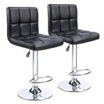 Amazon.com: Homall Modern PU Leather Adjustable Swivel Barstools