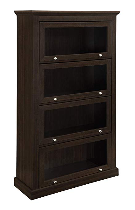 Amazon.com: Ameriwood Home Alton Alley 4 Shelf Barrister Bookcase