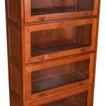 Mission Craftsman Style Quarter Sawn Oak 4 Stack Barrister Bookcase