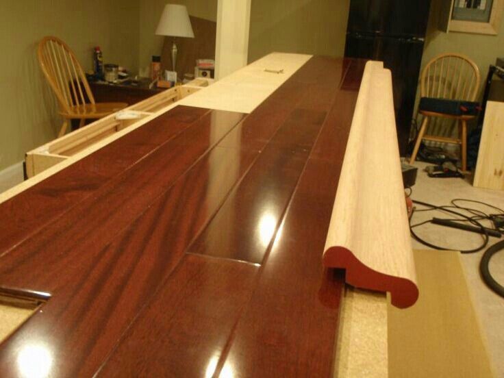 bar top edge | For the Home | Bar countertops, Man cave bar top