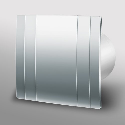 Designer Metal Bathroom Extractor Fan 100mm 4