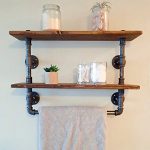 Amazon.com: FOF Industrial Retro Wall Mount Pipe Bathroom Shelf