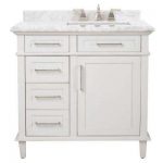 White - Marble - Bathroom Vanities - Bath - The Home Depot