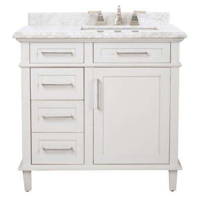 White - Marble - Bathroom Vanities - Bath - The Home Depot