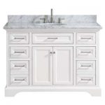 White - Marble - Bathroom Vanities - Bath - The Home Depot