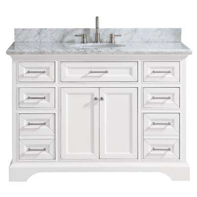 Bathroom sink cabinets with  marble top