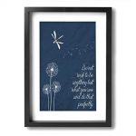 Amazon.com: Ale-art Modern Frame Bathroom Wall Art Dandelion