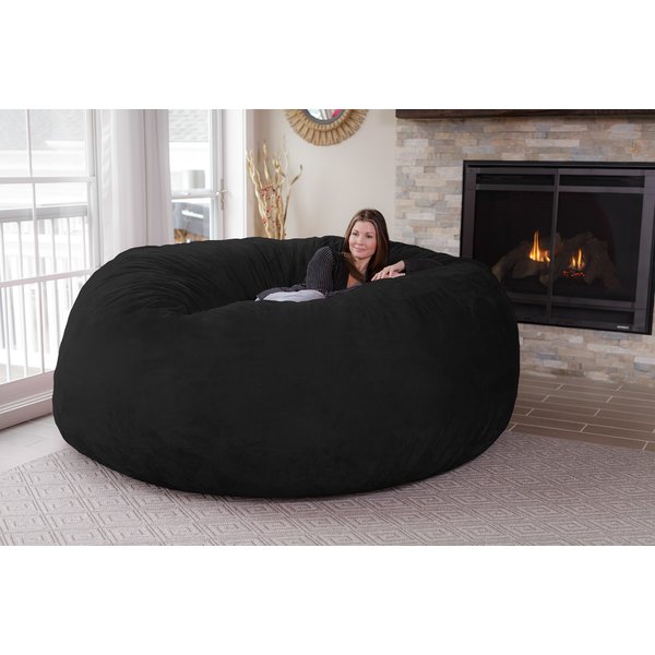 Latitude Run Microsuede Bean Bag Sofa & Reviews | Wayfair