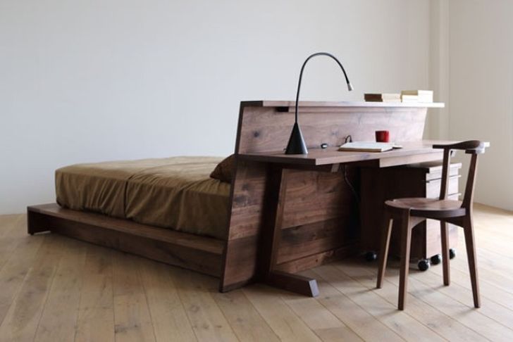 Bed-Desk Combos Save Space And Add Interest To Small Rooms