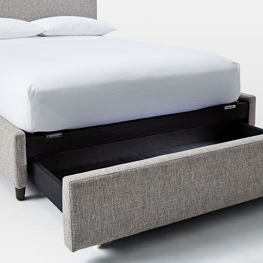 Contemporary Upholstered Storage Bed | west elm