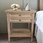 Oak Bedside Table - 2 Drawers