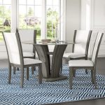 Brayden Studio Kangas 5-Piece Glass Top Dining Set & Reviews | Wayfair