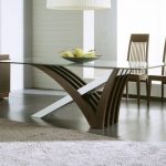 Glass Top Dining Tables With Wood Base - Ideas on Foter