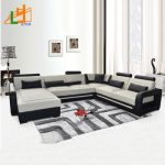 Best Price European Style Heated Genuine Leather 7 Seater Sofa